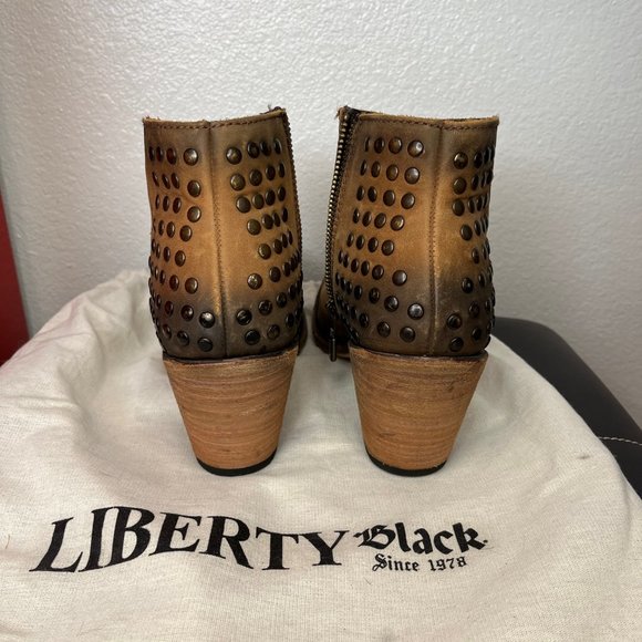 NWOT Liberty Black Studded Boots - Picture 5 of 16